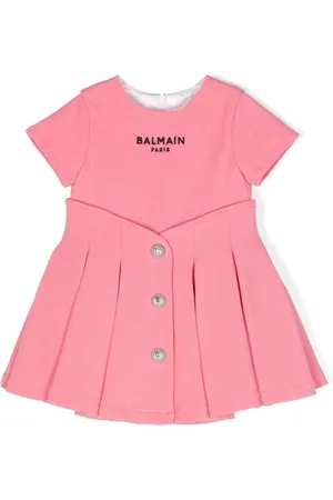 Balmain Embroidered-logo dress set