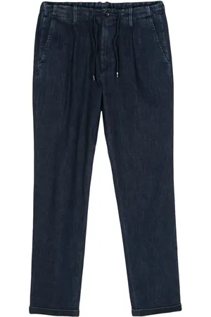 MOORER Wilton drawstring-waistband jeans