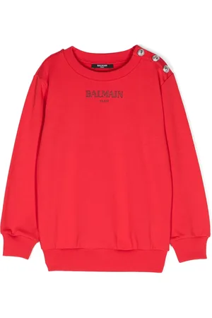 Balmain Logo-print cotton sweatshirt