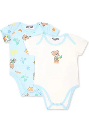 Moschino Multi print teddy bear bodies set (set of two)