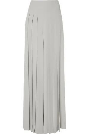 Alberta Ferretti Pleated wide-leg trousers