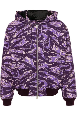 Acne Studios Camouflage-print hooded padded jacket