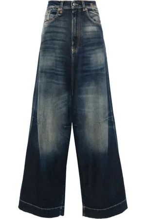 R13 Jesse low-rise wide-leg jeans