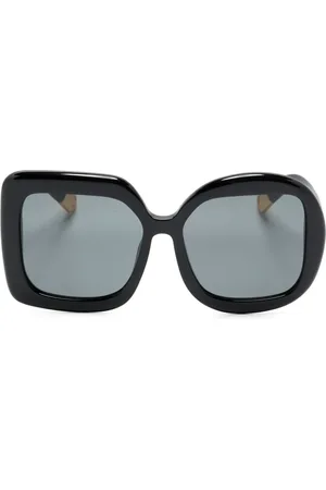 Jacquemus Les Lunettes Carr?? Rond oversize-frame sunglasses