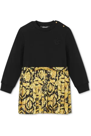 VERSACE Barocco-print panelled dress