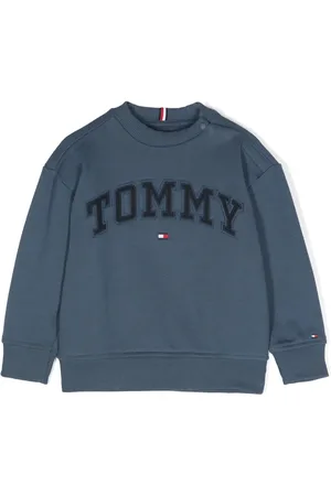 Tommy Hilfiger Logo-embroidered cotton sweatshirt