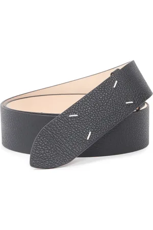 Maison Margiela Four-stitch grained-leather belt