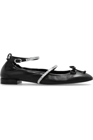 Stuart Weitzman Stefanie leather ballerina shoes