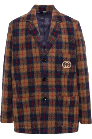 Gucci Checked single-breasted blazer
