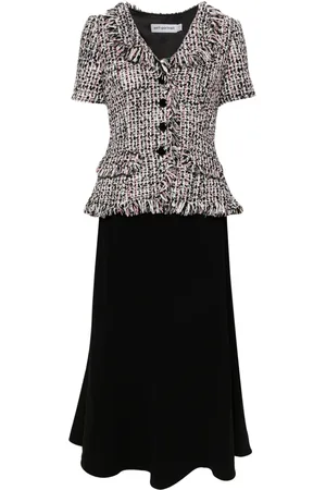 Self-Portrait Boucl?? midi dress