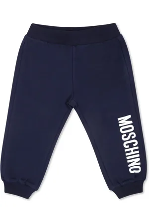 Moschino Logo-print stretch-cotton track pants