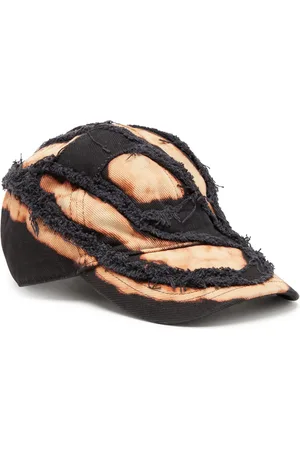 Diesel Bleached effect logo baseball cap