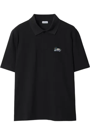 Burberry Logo-patch cotton polo shirt