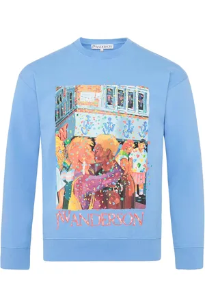 J.W.Anderson Graphic-print organic-cotton sweatshirt