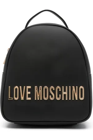 Moschino Logo-lettering leather backpack