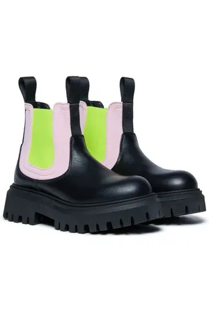 Marni Colour-block leather ankle boots