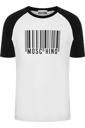 Moschino Barcode-print cotton-blend t-shirt