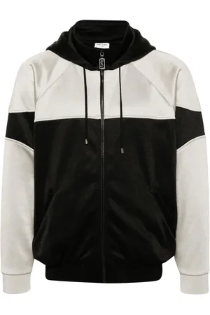 Saint Laurent Two-tone hooded jacket