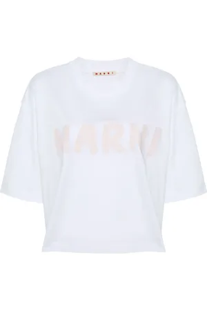 Marni Cropped organic cotton T-shirt