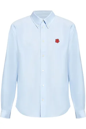 Kenzo Embroidered-logo cotton shirt