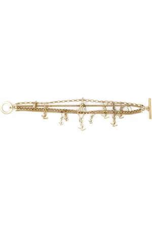 Saint Laurent Cassandre logo-charm bracelet