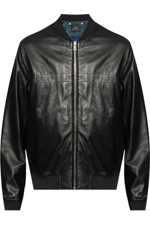 Paul Smith Zip-up leather bomber jacket