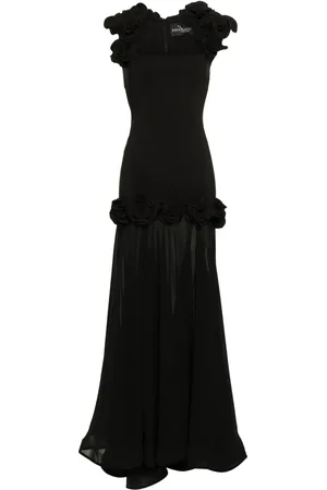 Ana Radu Floral-appliqué dress