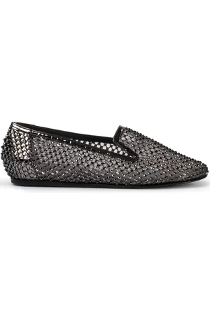 LE SILLA Gilda crystal-embellished slippers