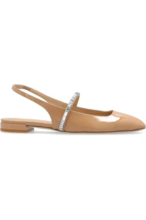 Stuart Weitzman Stefanie patent-leather ballerina shoes