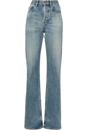 Saint Laurent Charlotte high-rise straight-leg jeans