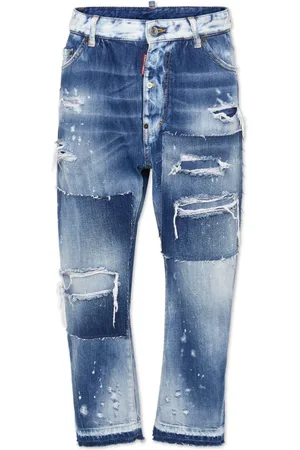 Dsquared2 Patchwork cropped jeans