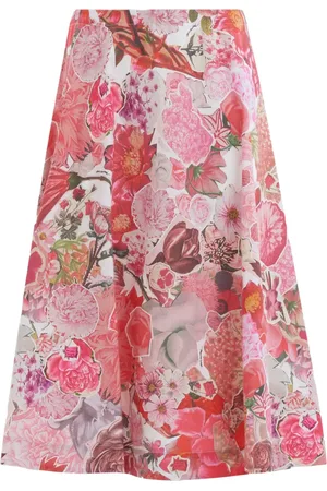 Marni Floral-print midi skirt