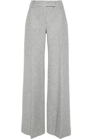 ERMANNO SCERVINO Felted wide-leg trousers