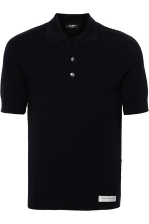 Balmain Short-sleeve merino polo shirt