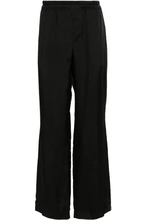 Saint Laurent Satin-finish straight-leg trousers