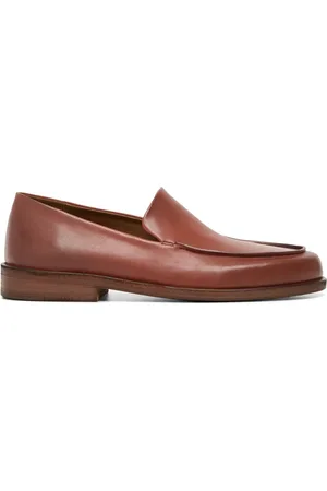 MARSÈLL Almond-toe leather loafers
