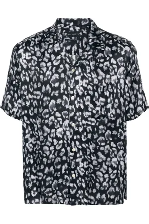 AllSaints Leopaz camp-collar shirt
