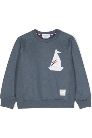 Thom Browne Embroidered-motif cotton sweatshirt
