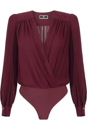 Elisabetta Franchi Draped wrap bodysuit