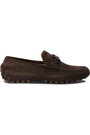 Salvatore Ferragamo Gancini suede loafers