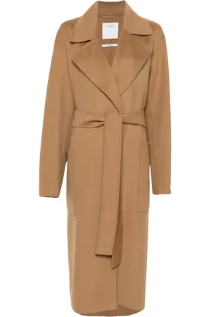 Sportmax Veleno belted wool coat