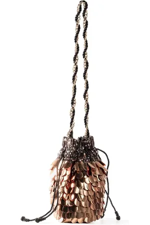Nannacay Keely sequinned bucket bag