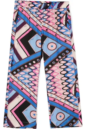 PUCCI Junior Graphic-print straight-leg trousers