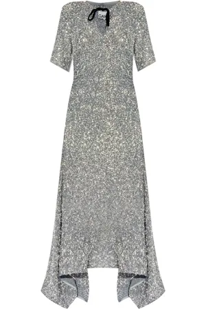 Ganni Sequin-embellished maxi dress