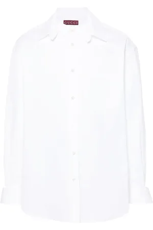 Gucci Logo-embossed cotton shirt