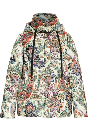 Etro Paisley-print hooded puffer jacket