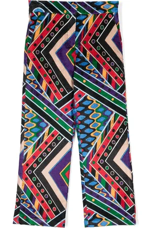 PUCCI Junior Graphic-print straight-leg trousers
