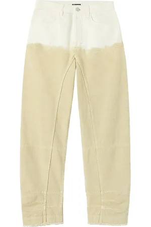 Jil Sander Two-tone wide-leg jeans