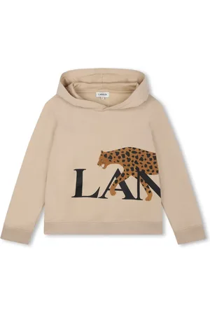 Lanvin Hobo Cat-print flocked-finish hoodie