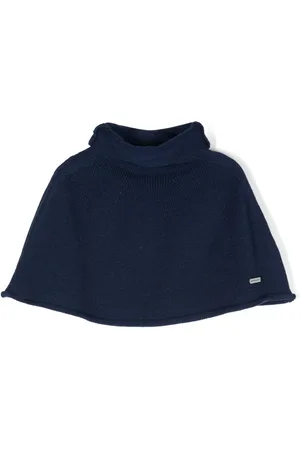 MONNALISA Logo-plaque knitted cape